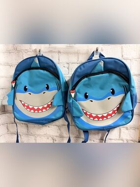 Jetstream Shark Multipurpose Toddler Back Packs TWINS